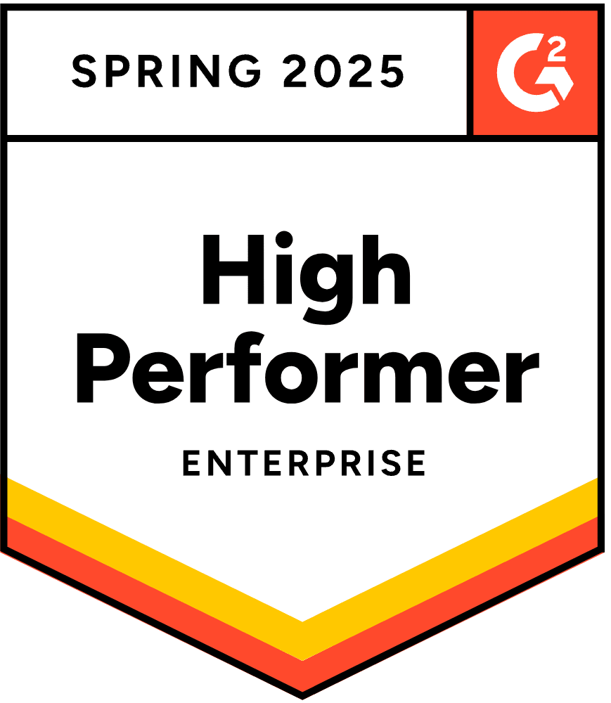 Badge for high performer in enterprise