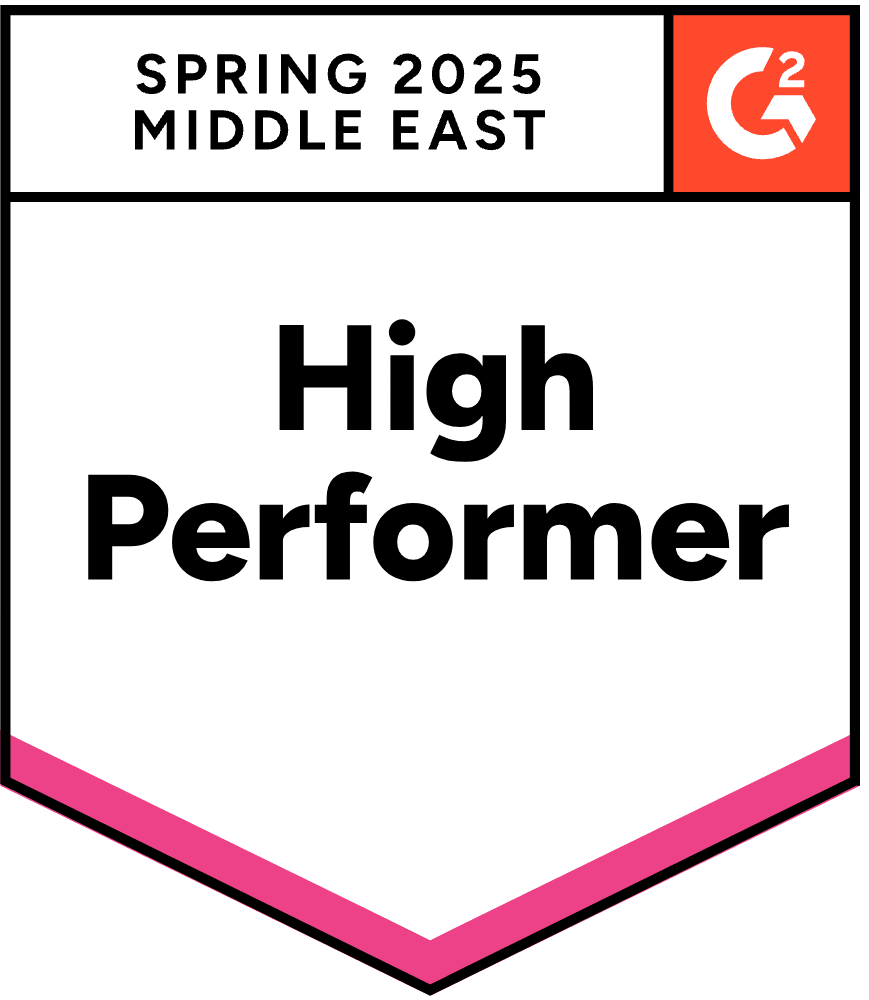 Badge for high performer in Middle East