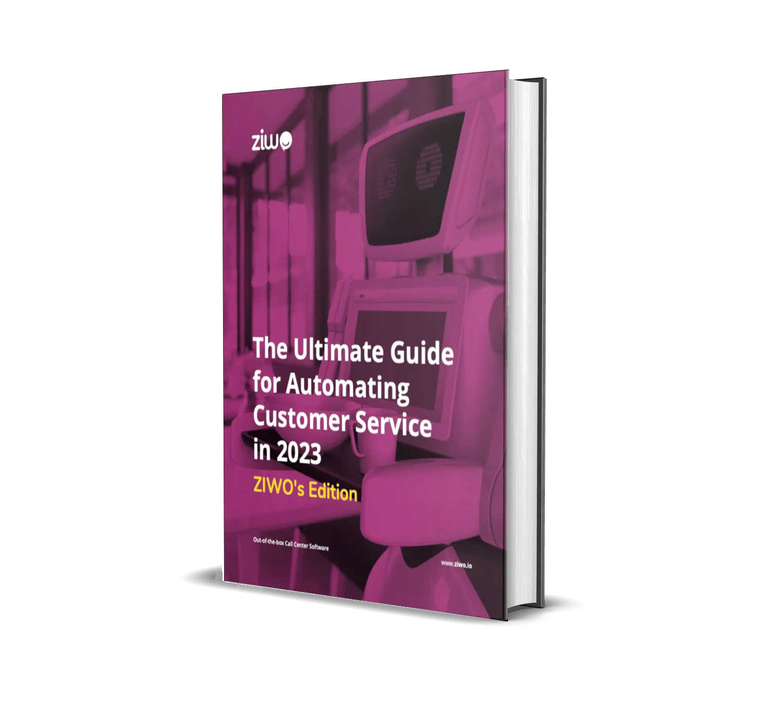 Un livre intitulé "Le guide ultime pour l'automatisation du service client en 2023"