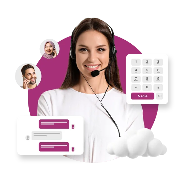 call center agent providing customer support and assistance efficiently